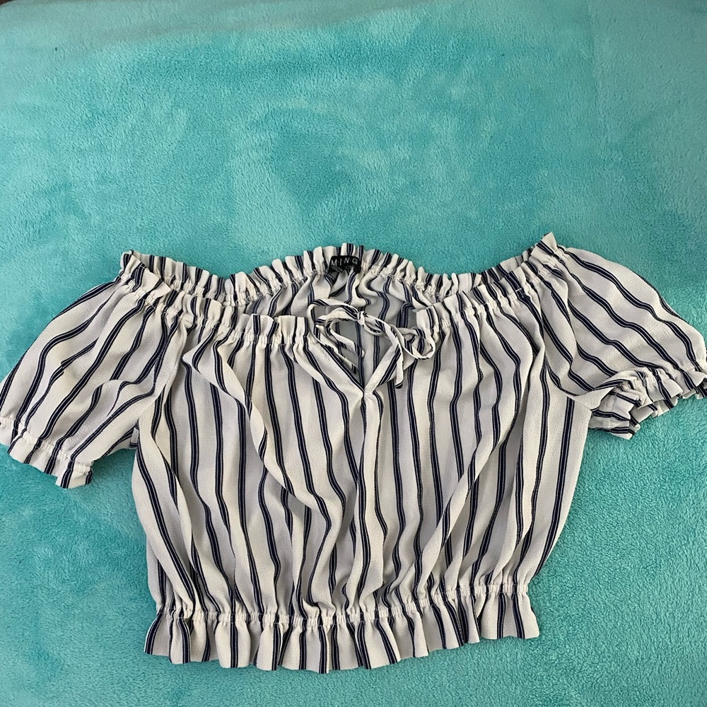 Off the shoulder crop top